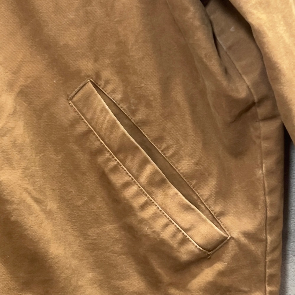 Wolverine Mens Jacket Brown Cotton Canvas Sherpa Lined Hooded Work Coat - Picture 5 of 10